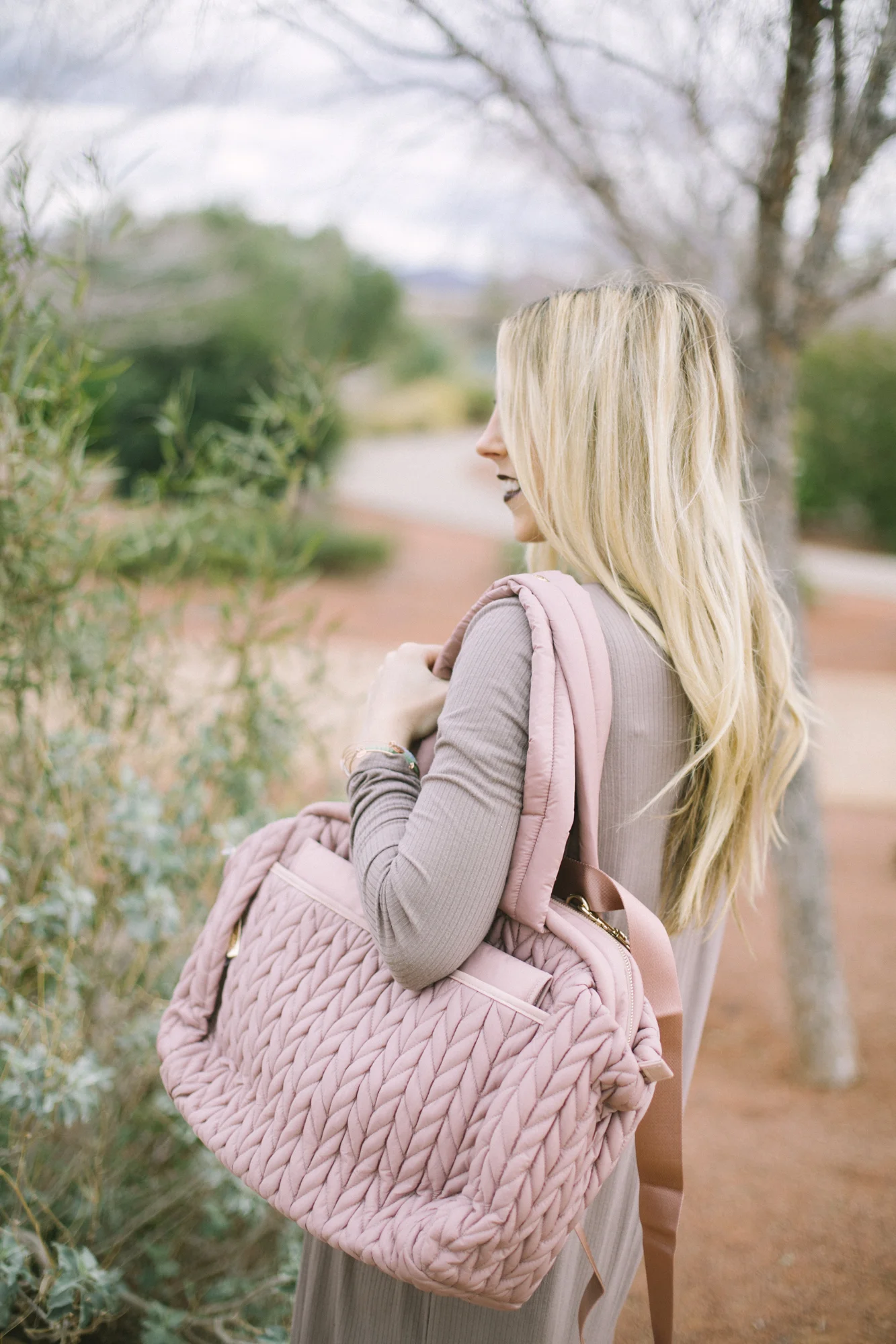 Dusty Rose Diaper Bag Life of a Sister